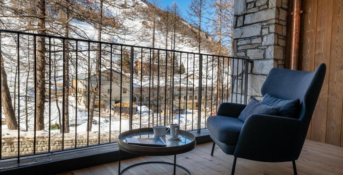 El piso, situado en la 1ª planta de la residencia de Meribel