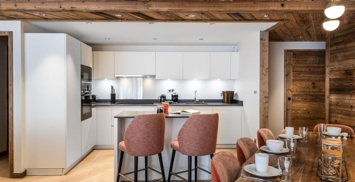 The duplex flat in Meribel