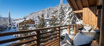 Le penthouse duplex á Meribel, situé aux 1er et 2ème étages 