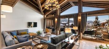 Le penthouse duplex á Meribel, situé aux 1er et 2ème étages 