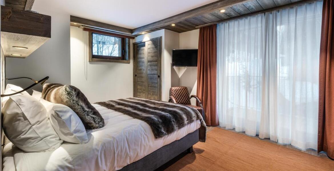 The duplex flat in Meribel, located on the 2nd and 3rd floor