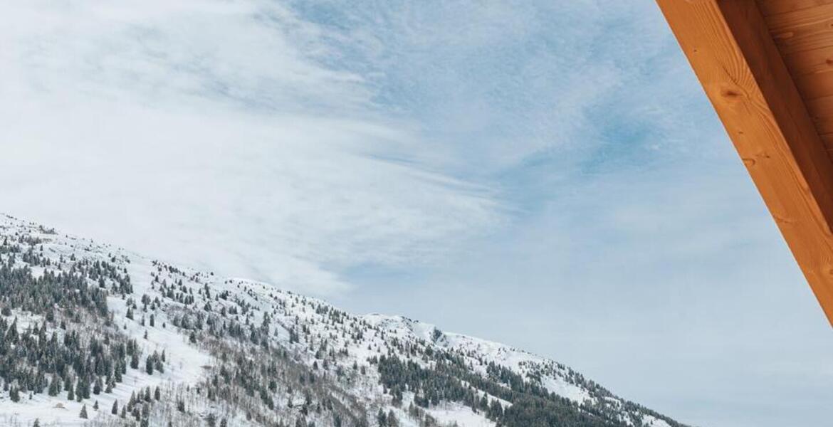 The duplex flat in Meribel, located on the 2nd and 3rd floor