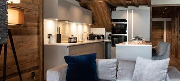 The duplex penthouse in Meribel, on the 1st and 2nd floors