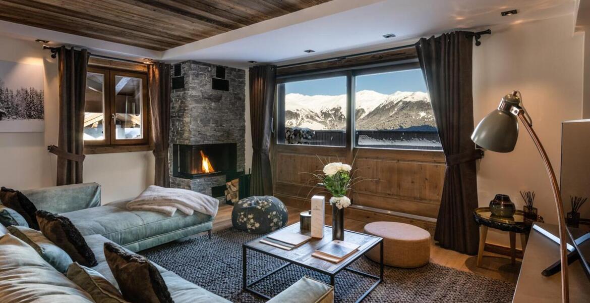 L'appartement à Meribel, situé au 1er étage de la résidence