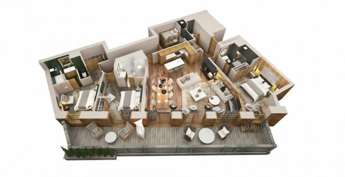 Apartamento en alquiler en courchevel 1850