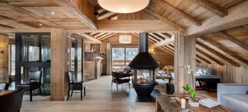 Ce chalet de prestige est idéalement situé au Méribel