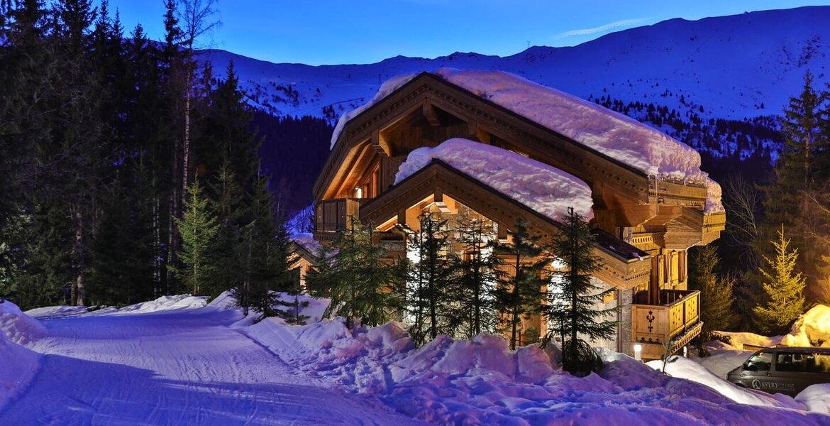 Ce chalet est l'un des mieux situés de Méribel 