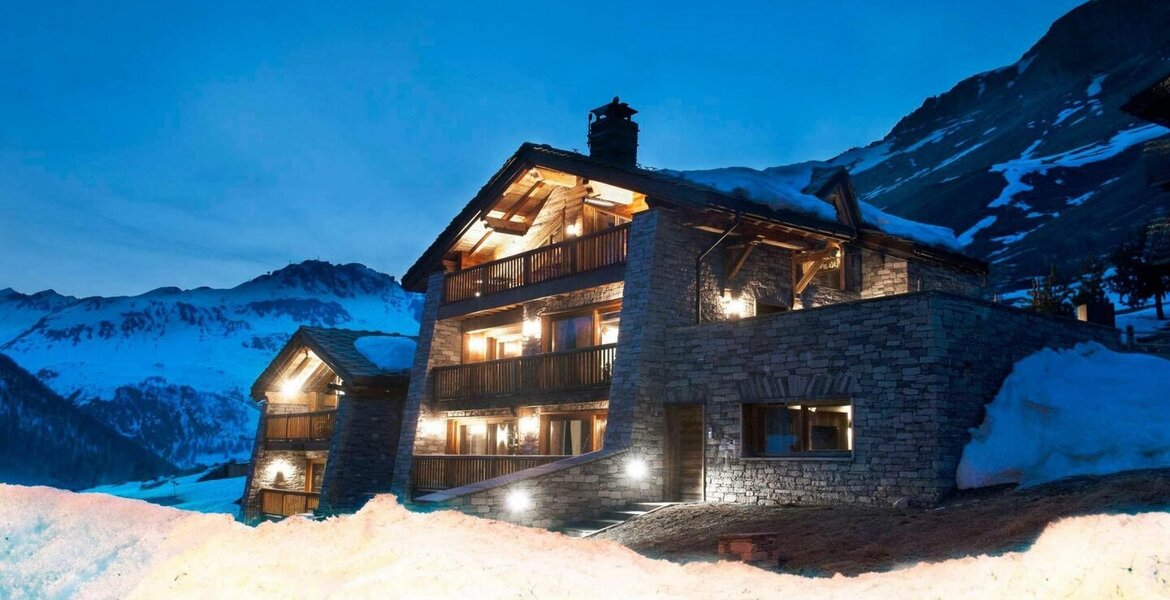 Chalet dans les montagnes de Val-d'Isère 