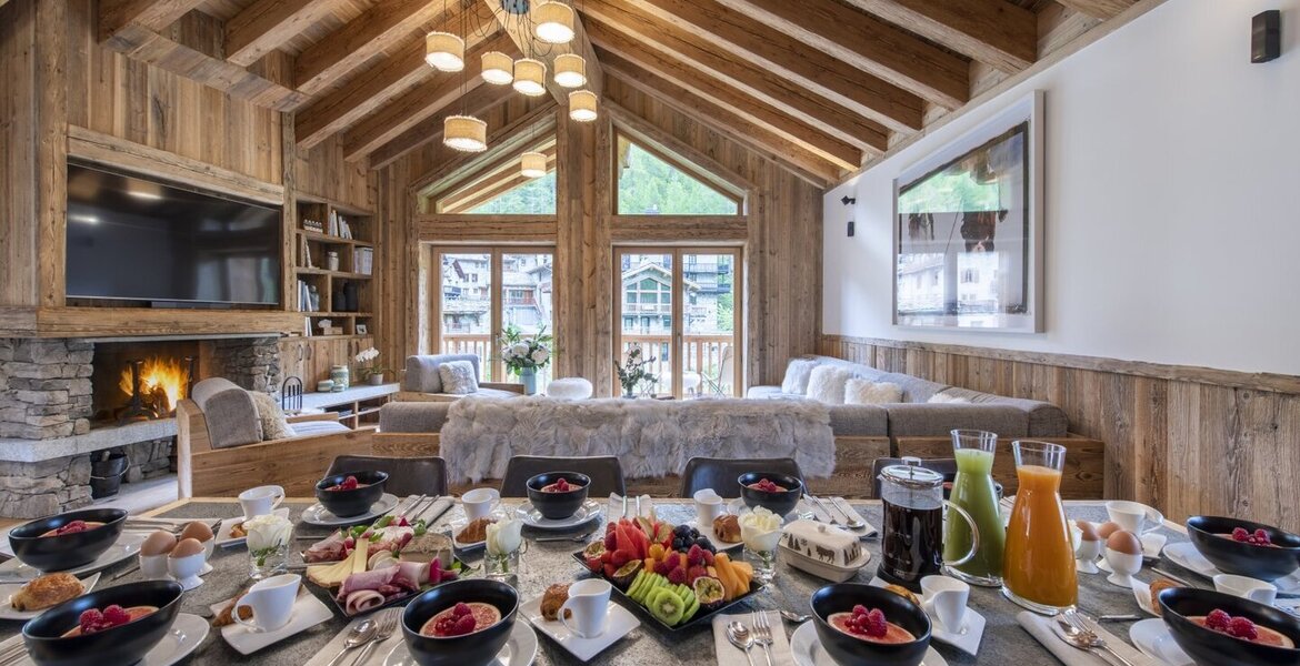 This is a luxury chalet of just over 200 m2