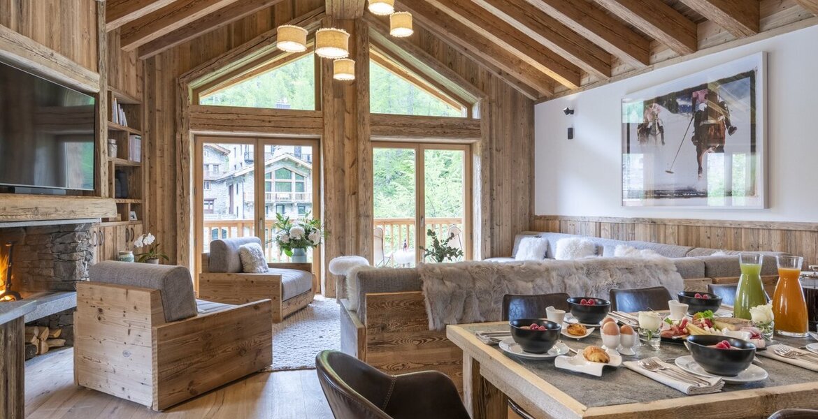 This is a luxury chalet of just over 200 m2