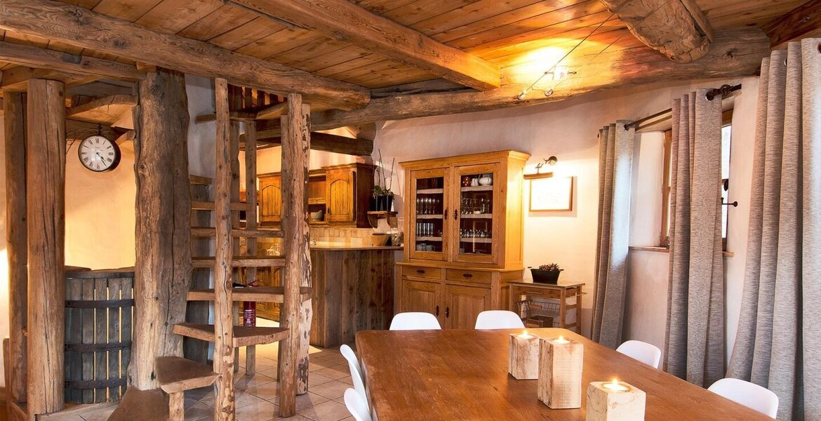 Este chalet goza de una ubicación única en  Val d'Isère