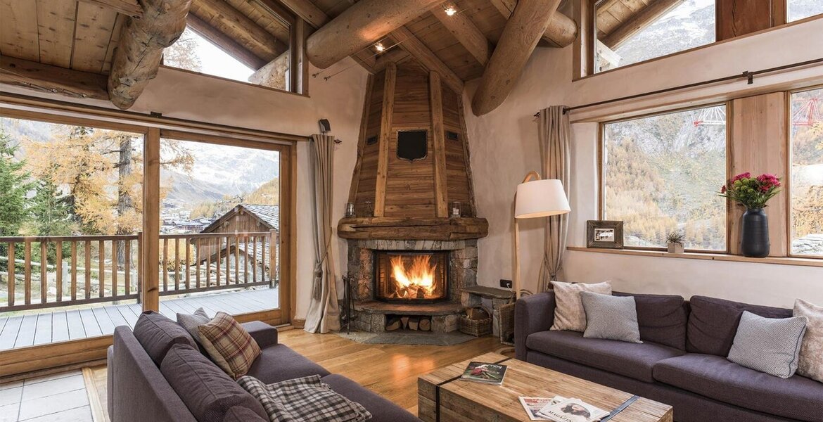 This chalet has a unique location in Val d'Isère