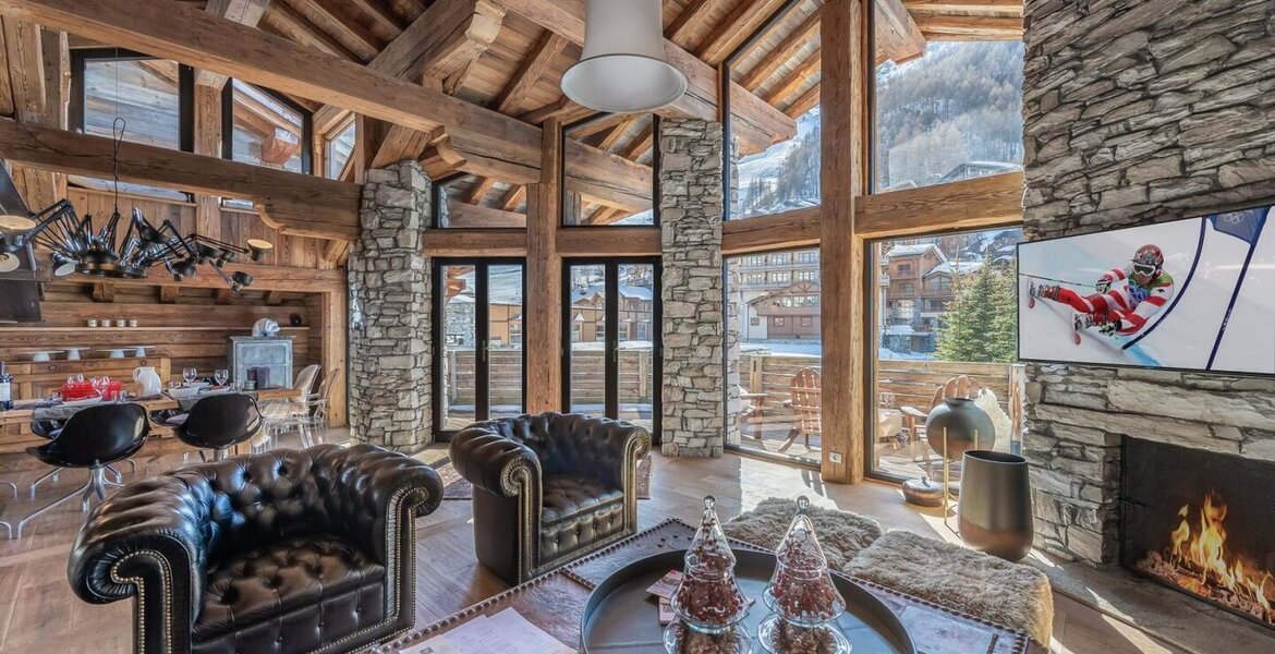 This luxury chalet rental in Val d'Isère Alps France 