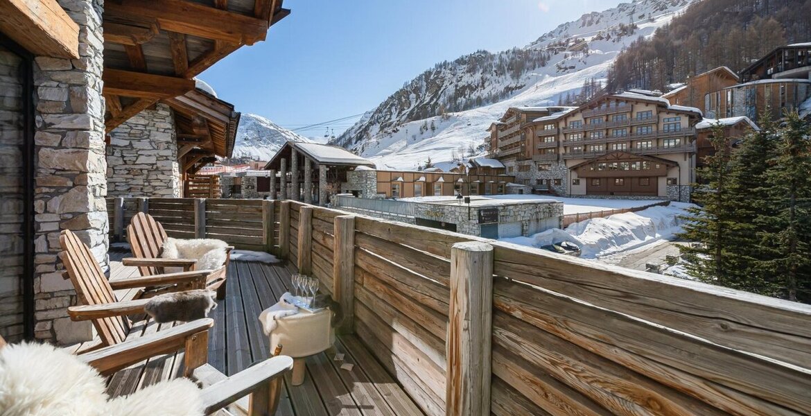 Este alquiler de chalet de lujo en Val d'Isère Alpes Francia