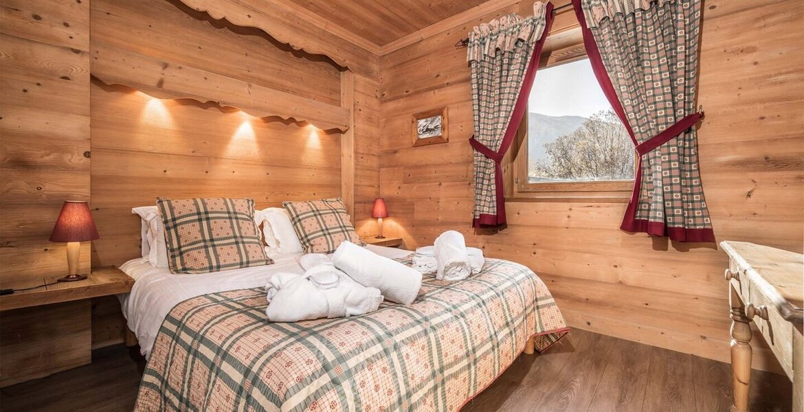 This chalet  is located in the Le Cret area of the resort