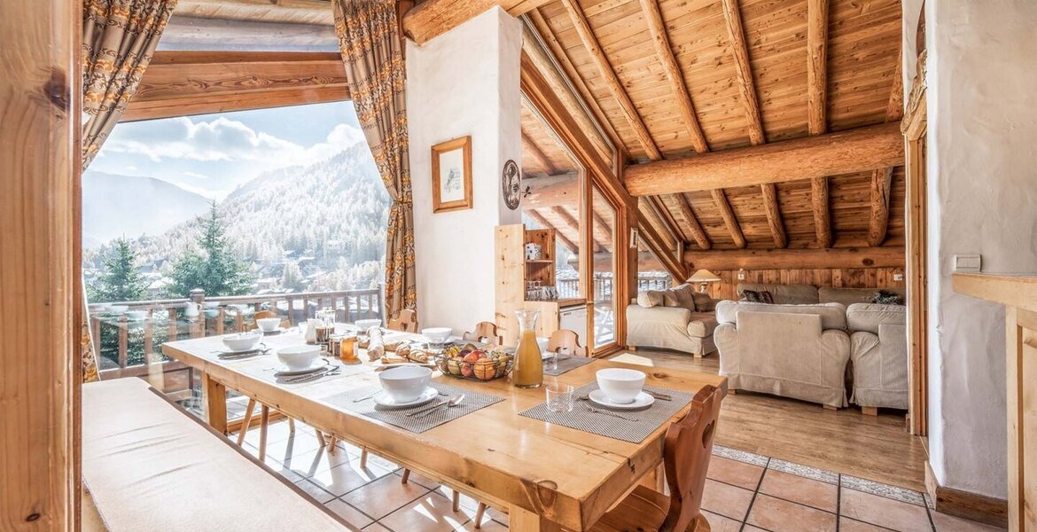 This chalet  is located in the Le Cret area of the resort