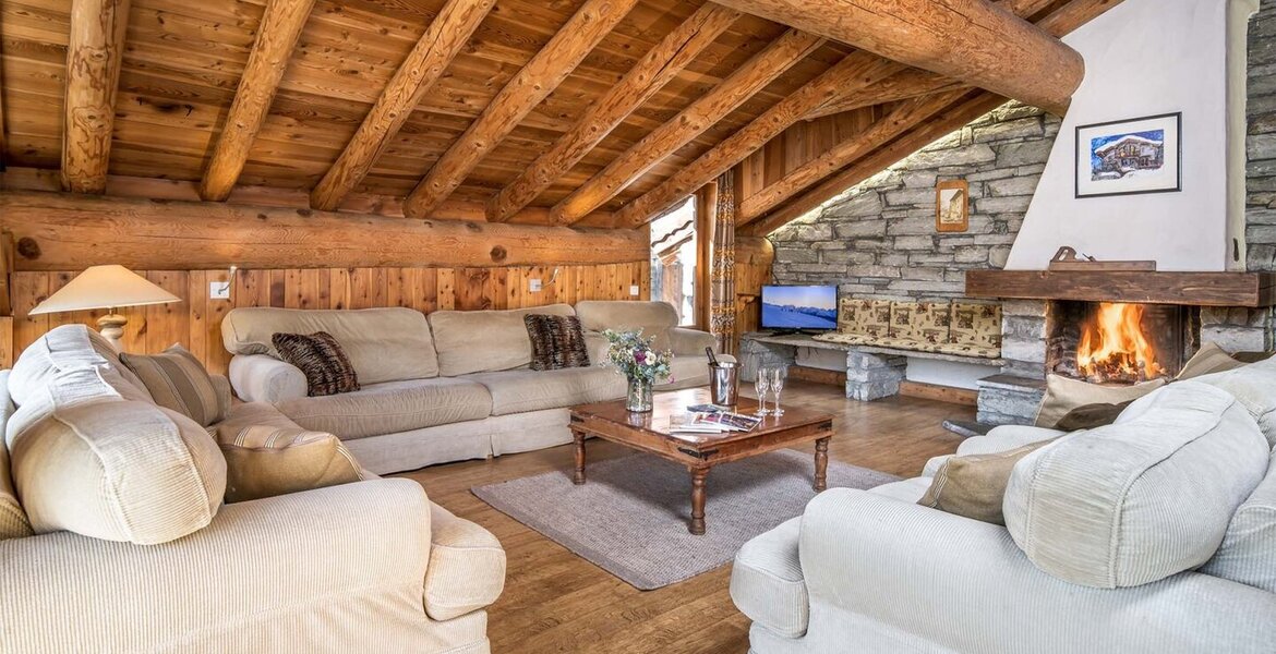 This chalet  is located in the Le Cret area of the resort