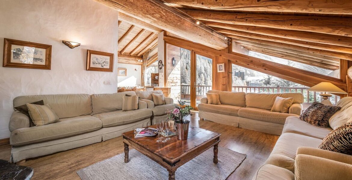 This chalet  is located in the Le Cret area of the resort