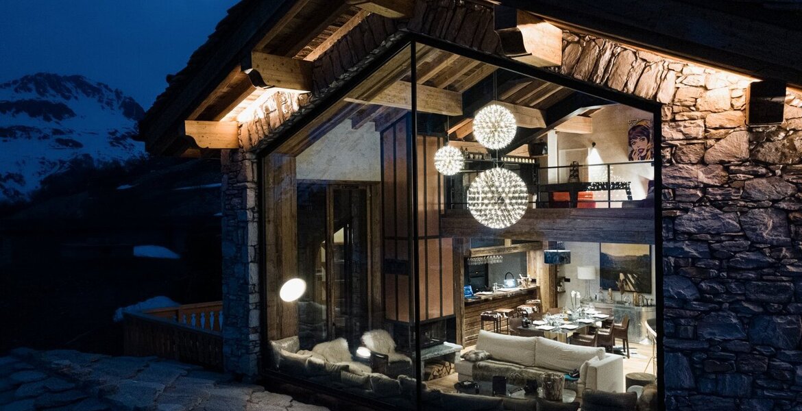 Situé au cœur des Alpes françaises le chalet de Val d'Isère