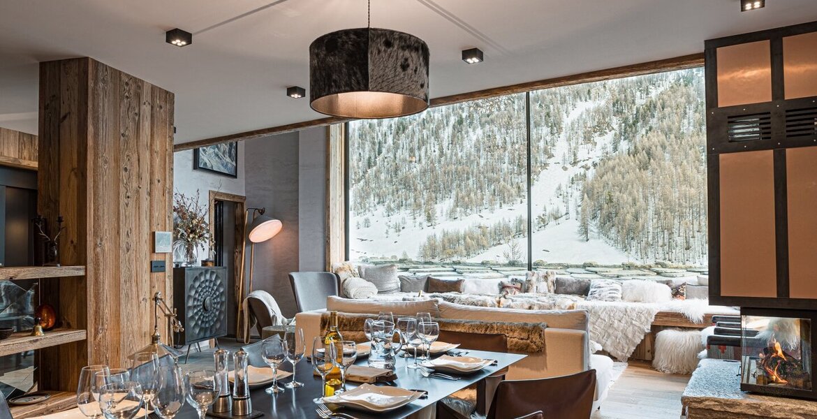 Situé au cœur des Alpes françaises le chalet de Val d'Isère