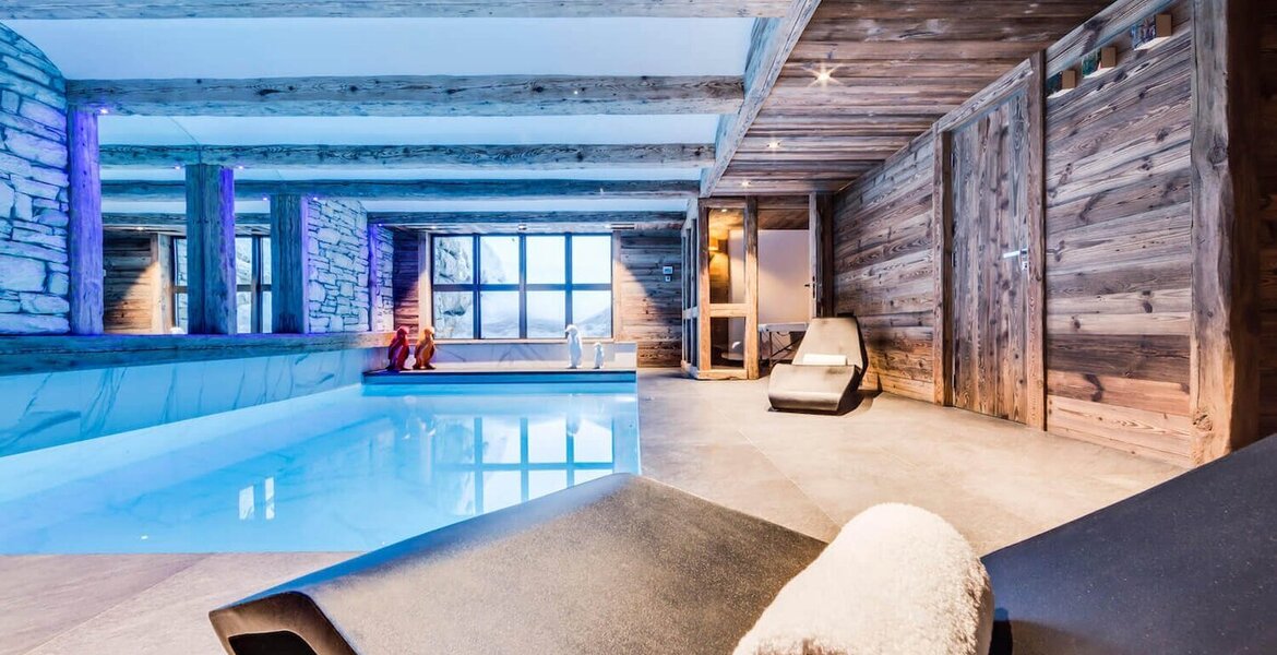 Un chalet increíblemente hermoso situado en Val d'Isère