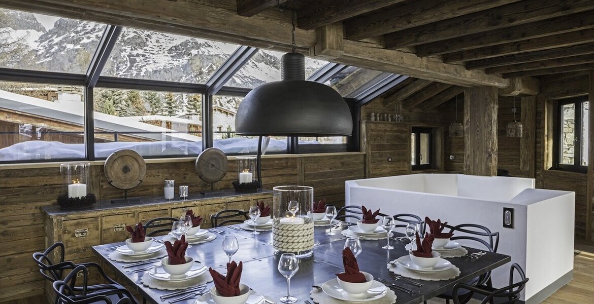 Un chalet increíblemente hermoso situado en Val d'Isère