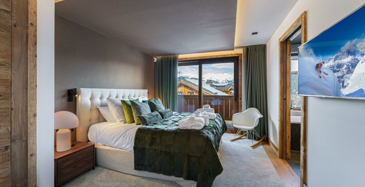 The chalet is a brand new chalet with a modern decoration