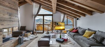 The chalet is a brand new chalet with a modern decoration