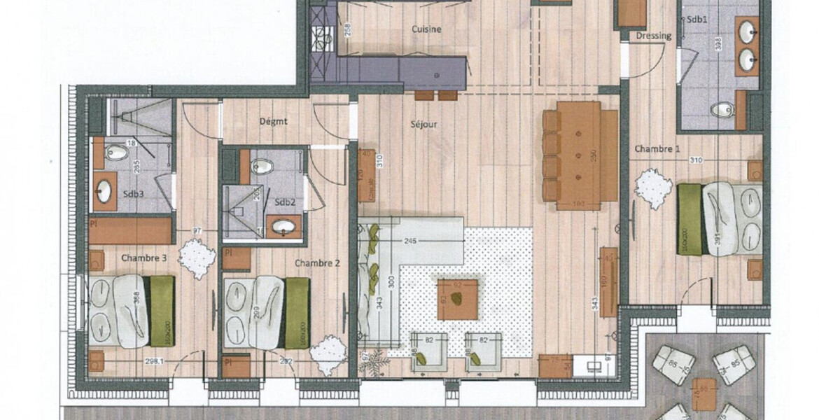 Apartment for rent in Meribel 
