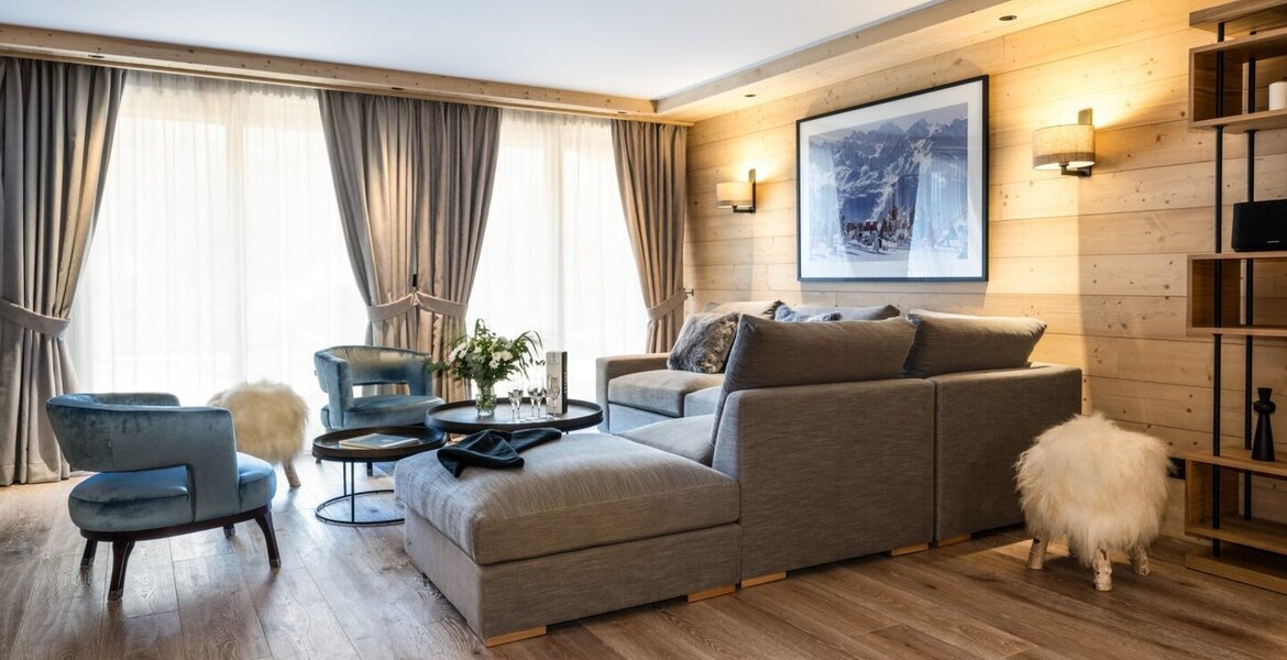 The Meribel flat, located on the 1st floor of the residence