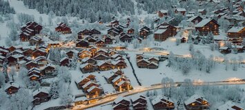 El apartamento á Meribel, situado en la 1ª planta 