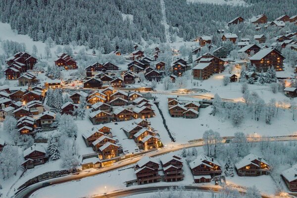 L'appartement á Meribel, situé au 1er étage de la résidence