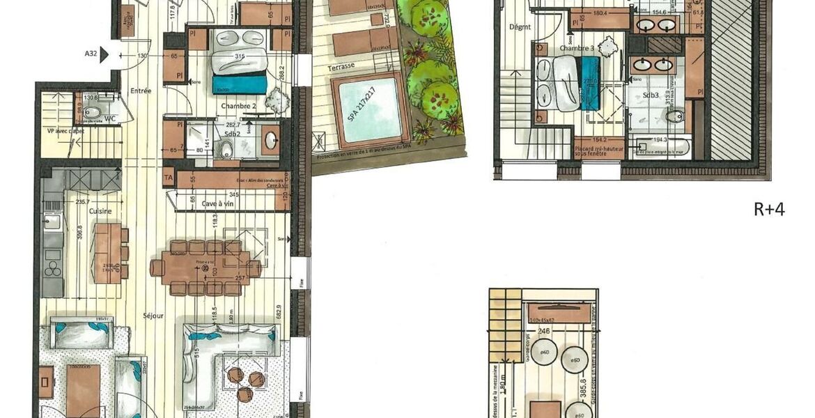 Penthouse for rent in Val d'isere