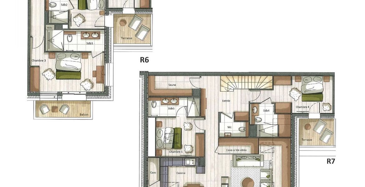Duplex penthouse for rent Meribel