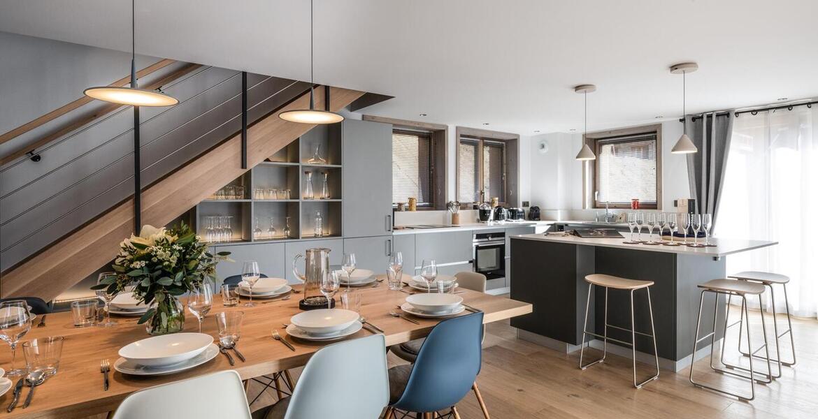 Triplex penthouse for rent in Meribel