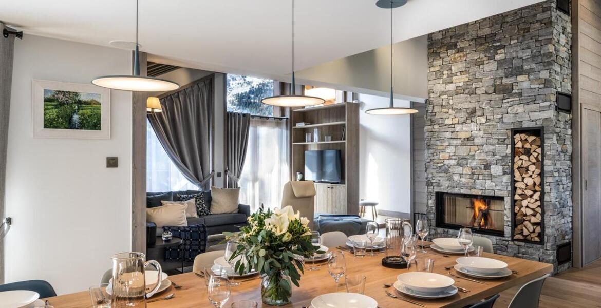 Triplex penthouse for rent in Meribel