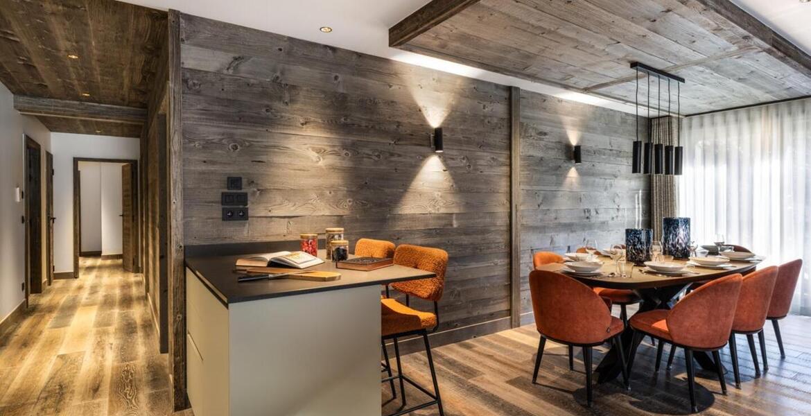The duplex flat for rent in Meribel