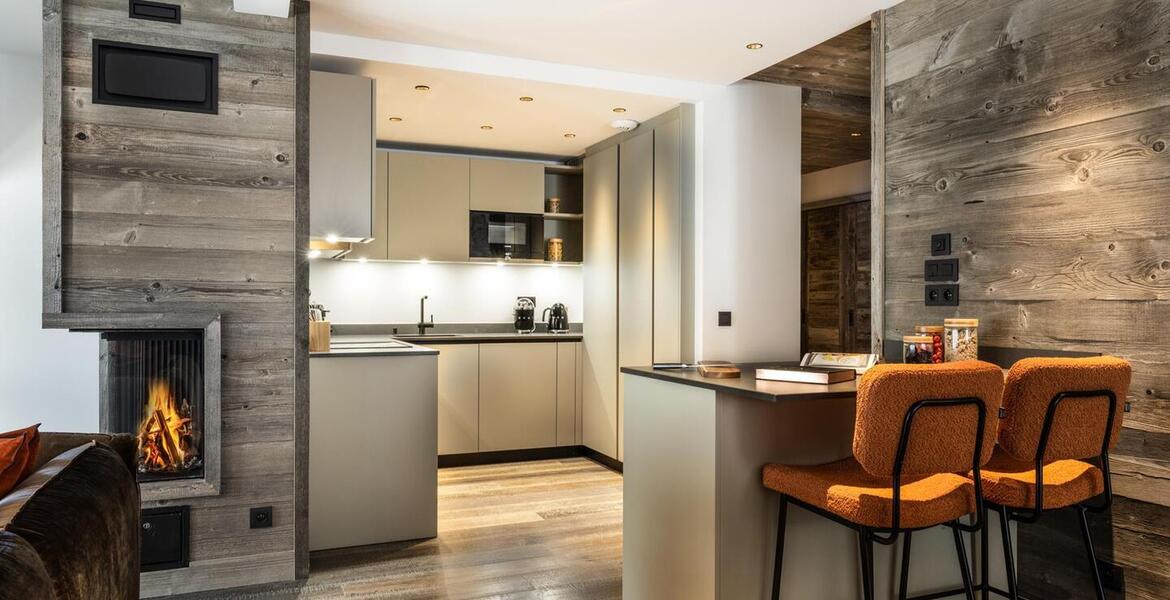 The duplex flat for rent in Meribel