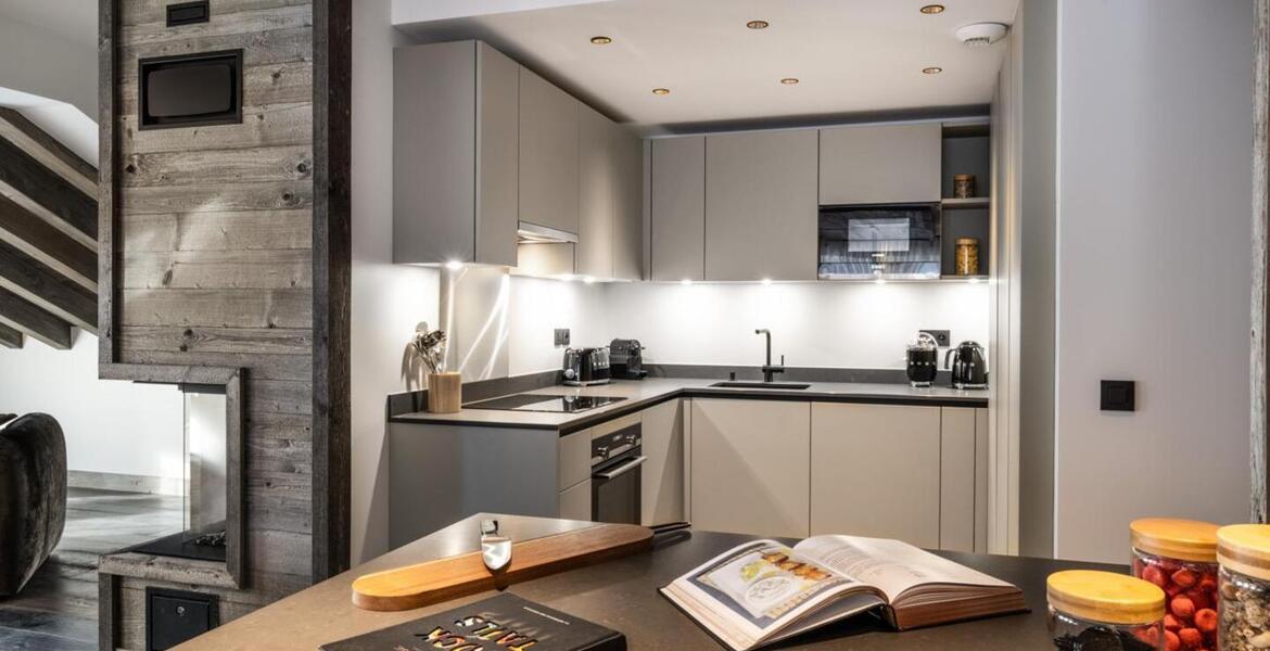 The duplex flat for rent in Meribel