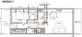 Apartment in Le Yéti residence Skis at your feet