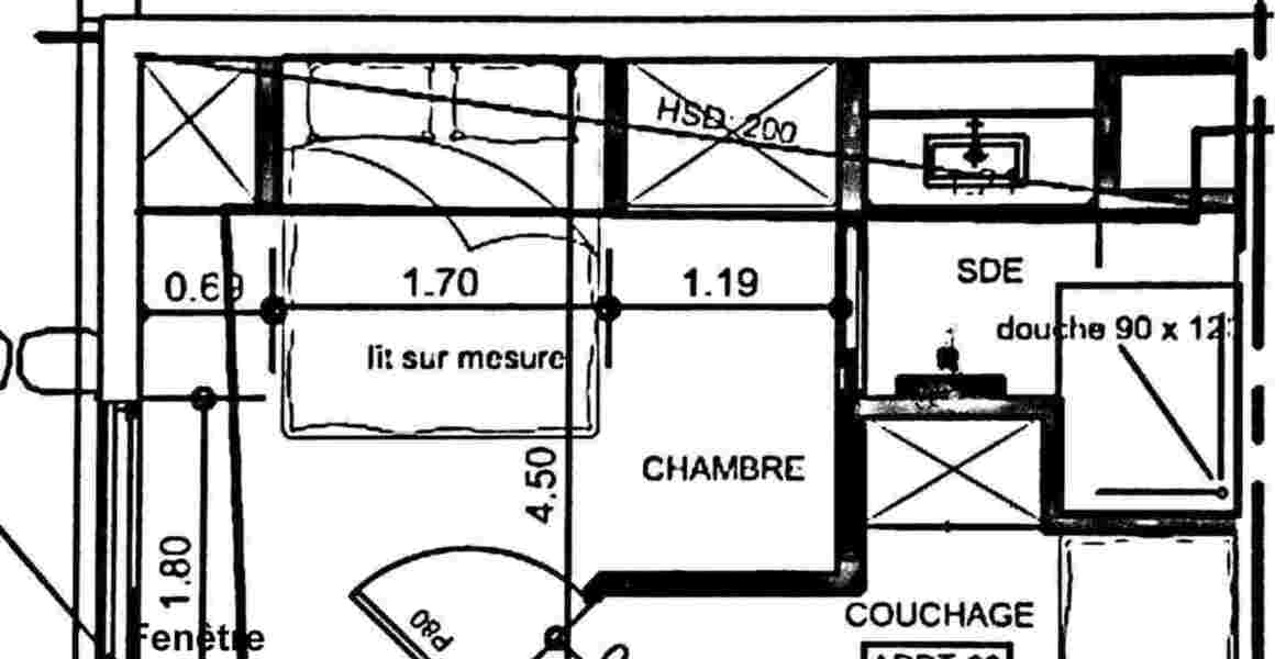 Apartment in Le Yéti residence Skis at your feet