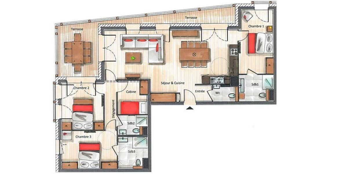 Apartment for rent in Les Gets