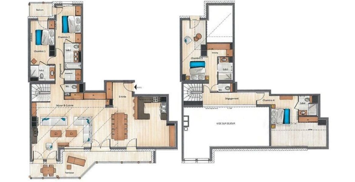 Penthouse for rent in Les Gets
