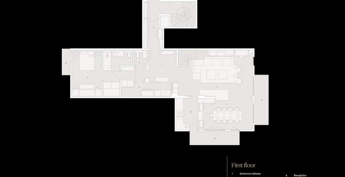 This apartment is an exceptional 250 m² duplex-penthouse 