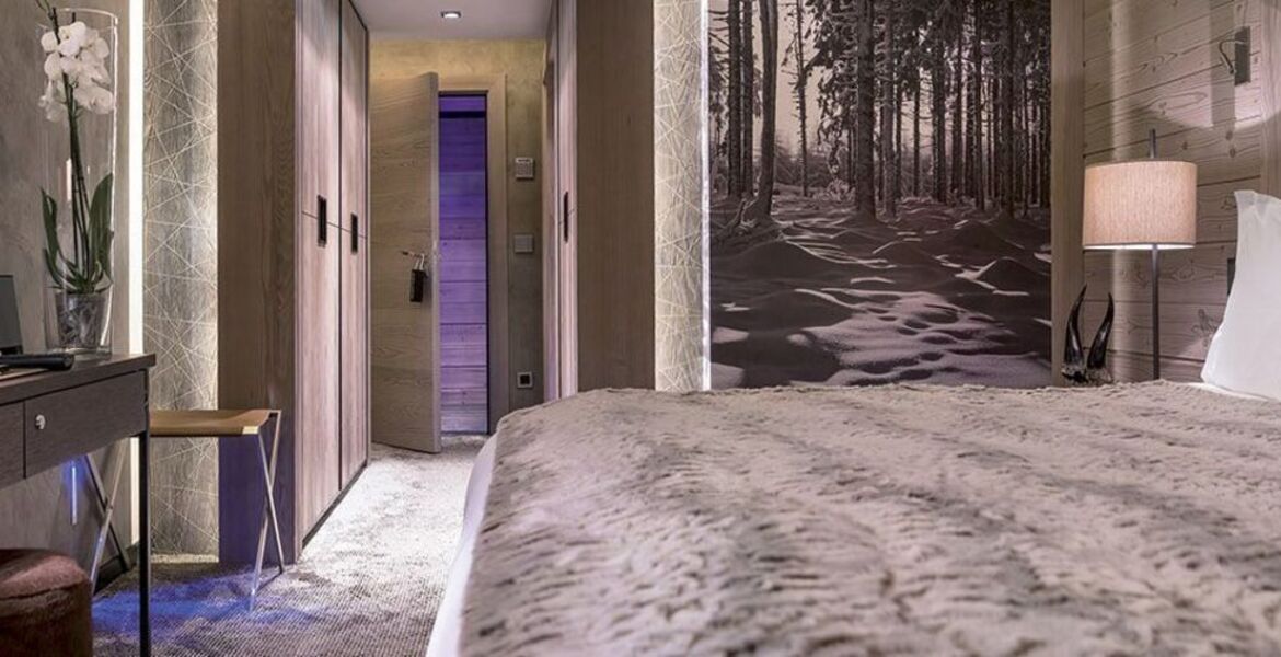 The suite of 130 sqm2 in Courchevel 1850 for rent with 2 bed