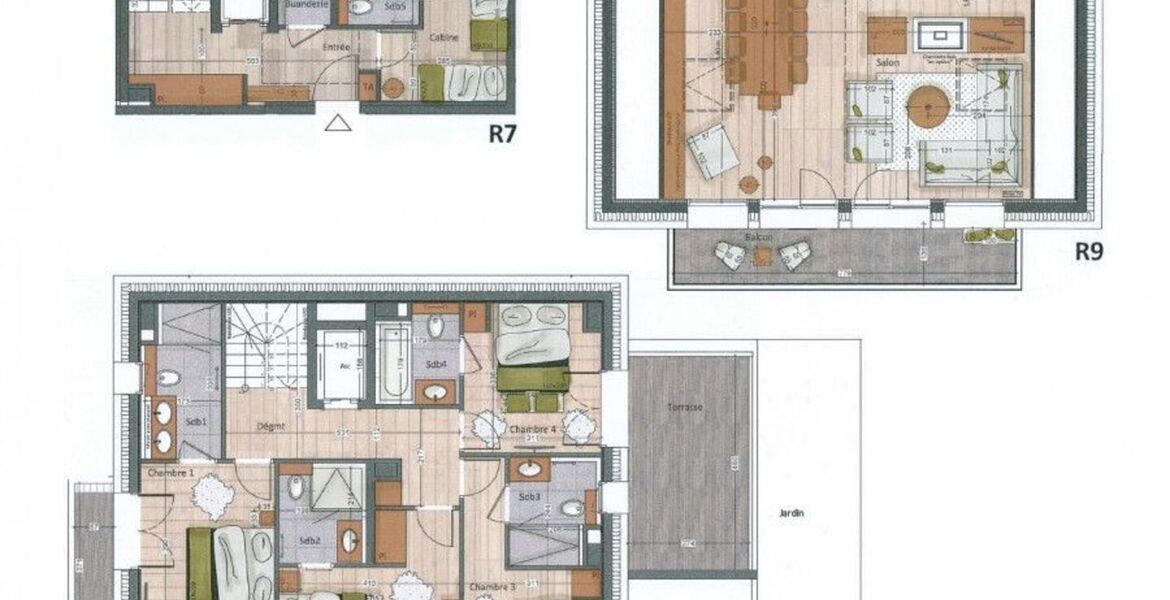Penthouse for rent in Meribel