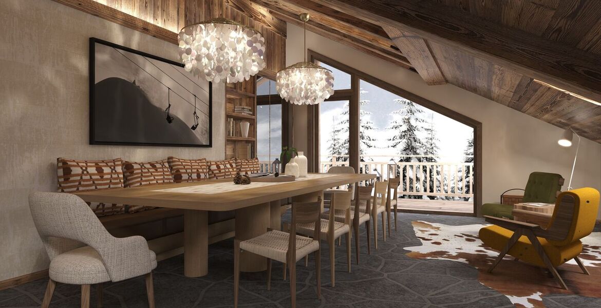 Penthouse for rent in Meribel