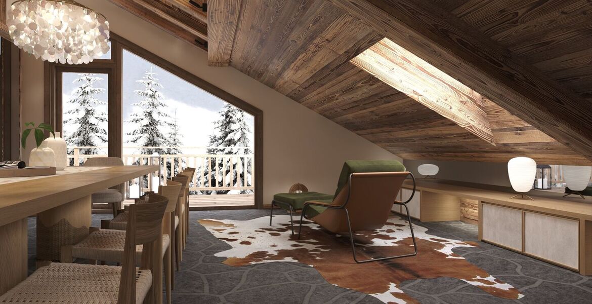 Penthouse for rent in Meribel