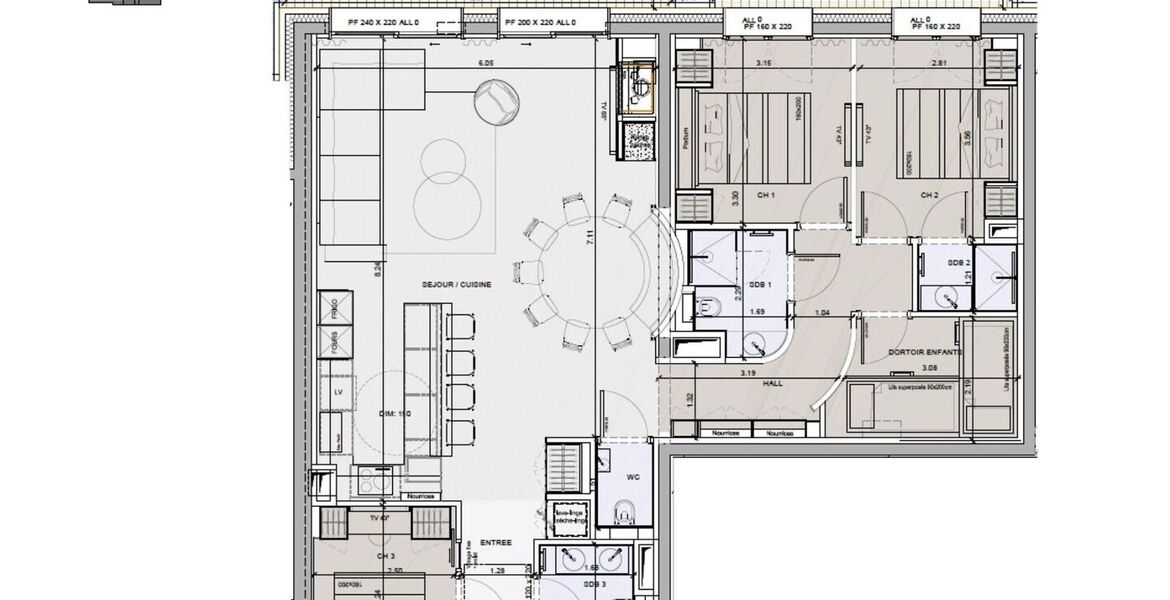 Apartment for rent in Meribel