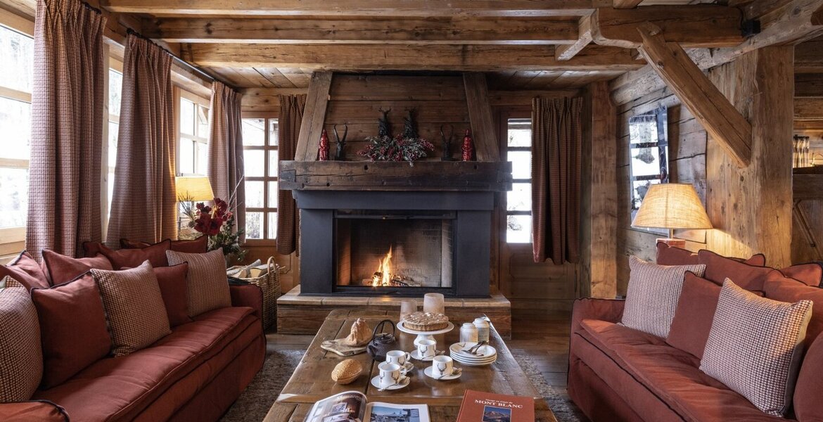 Luxury Chalet in Megève with Nordic Bath and Sauna